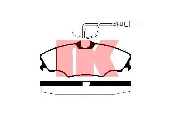 Гальмівні колодки, дискове гальмо (набір)