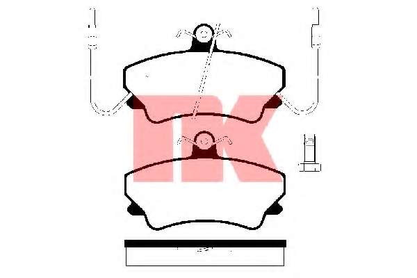 Комплект тормозных колодок, дисковый тормоз