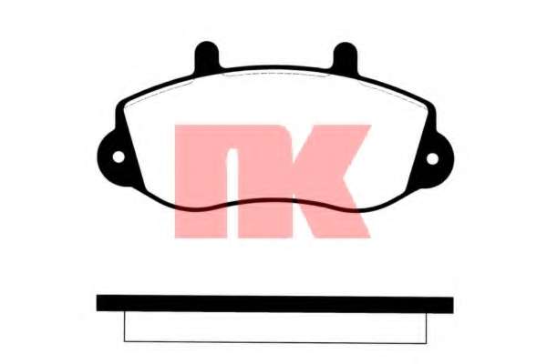 Комплект тормозных колодок, дисковый тормоз