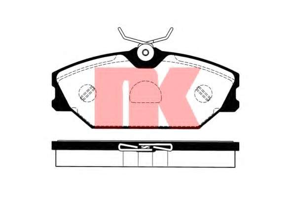 Гальмівні колодки, дискове гальмо (набір)