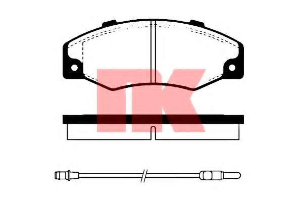 Комплект тормозных колодок, дисковый тормоз
