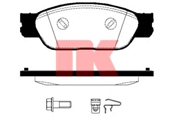 Комплект тормозных колодок, дисковый тормоз