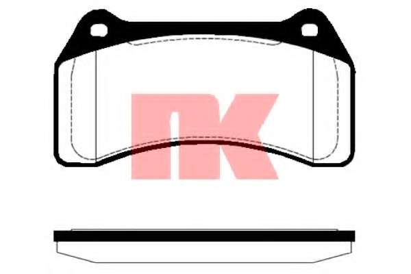 Комплект тормозных колодок, дисковый тормоз