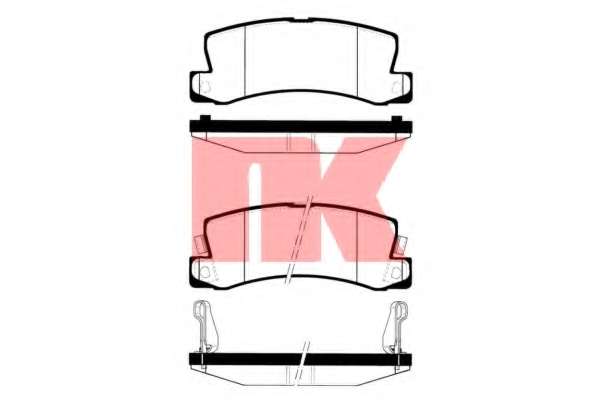 Комплект тормозных колодок, дисковый тормоз