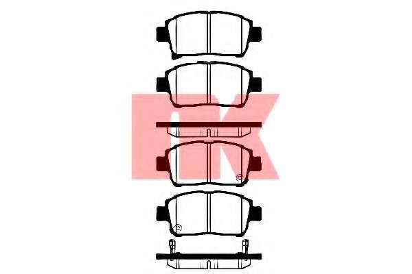Комплект тормозных колодок, дисковый тормоз