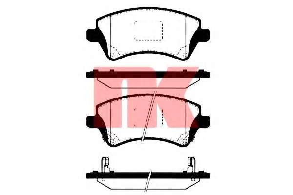 Комплект тормозных колодок, дисковый тормоз