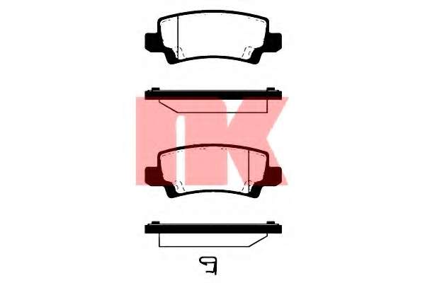 Комплект тормозных колодок, дисковый тормоз