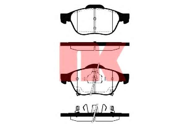 Комплект тормозных колодок, дисковый тормоз
