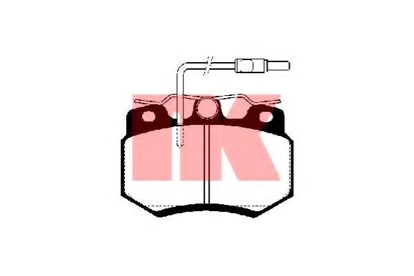 Комплект тормозных колодок, дисковый тормоз