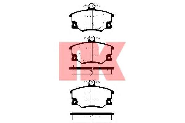 Комплект тормозных колодок, дисковый тормоз