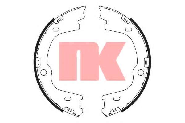 Комплект тормозных колодок, стояночная тормозная система