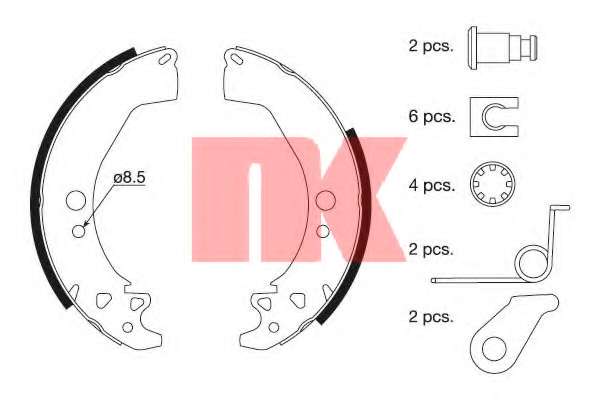 Комплект тормозных колодок