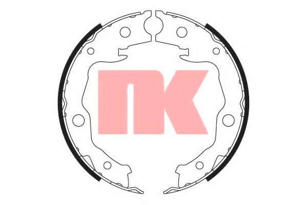 Комплект тормозных колодок, стояночная тормозная система