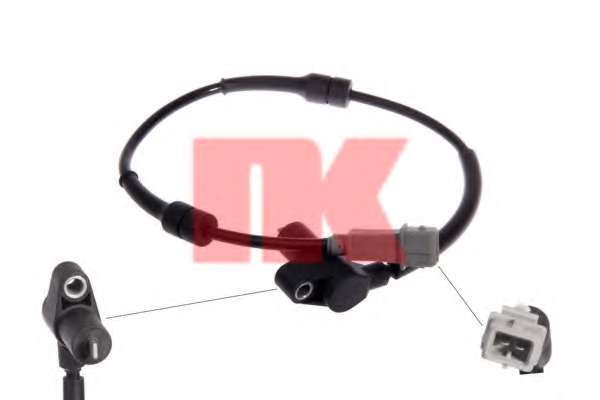 Датчик, частота вращения колеса