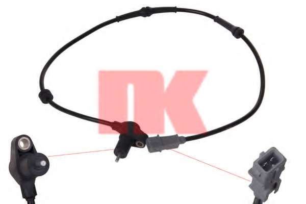 Датчик, частота вращения колеса