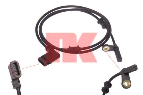 Датчик, частота вращения колеса