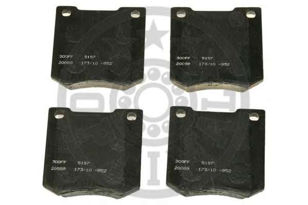 Комплект тормозных колодок, дисковый тормоз