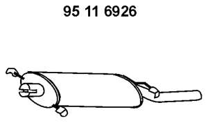 Глушитель выхлопных газов конечный