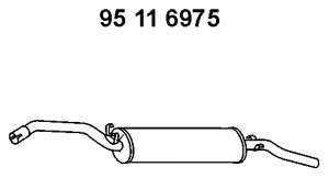 Глушитель выхлопных газов конечный