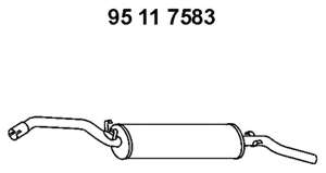 Глушитель выхлопных газов конечный