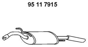 Глушитель выхлопных газов конечный