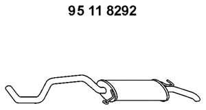 Глушитель выхлопных газов конечный