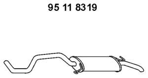 Глушитель выхлопных газов конечный