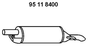 Глушитель выхлопных газов конечный