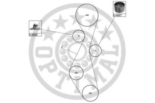 Ремінь ГРМ (набір)