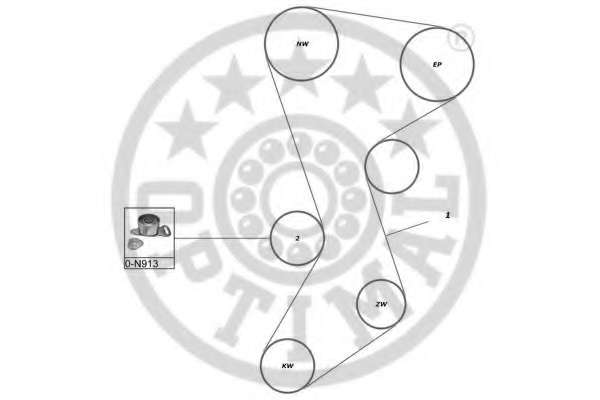 Комплект ремня ГРМ