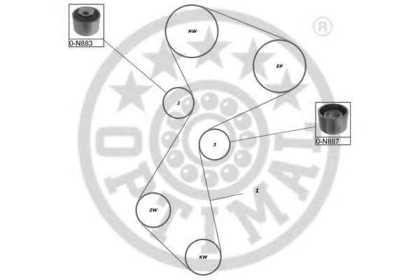 Комплект ремня ГРМ