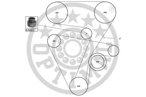 Комплект ремня ГРМ