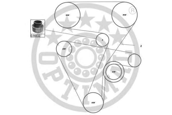 Комплект ремня ГРМ