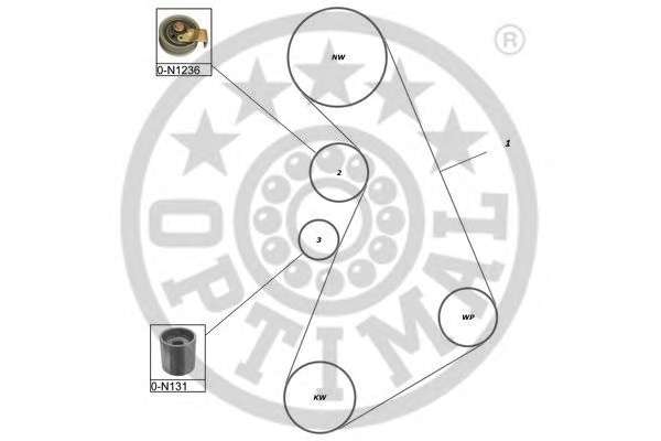 Комплект ремня ГРМ