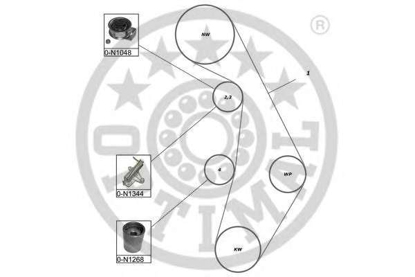 Комплект ремня ГРМ