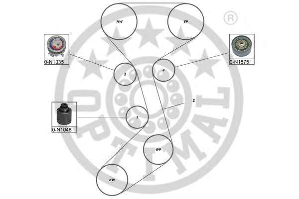 Комплект ремня ГРМ