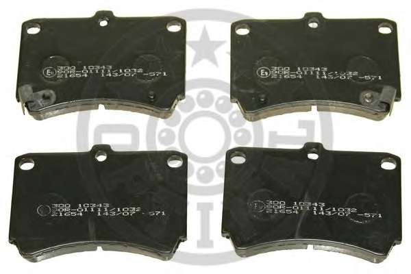 Комплект тормозных колодок, дисковый тормоз