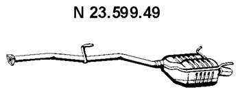 Глушитель выхлопных газов конечный