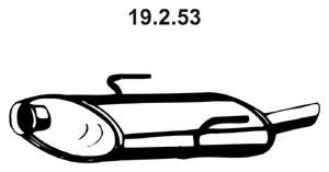 Глушитель выхлопных газов конечный