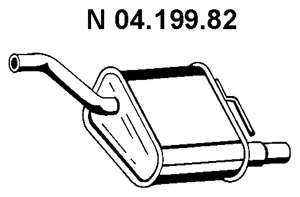 Глушитель выхлопных газов конечный