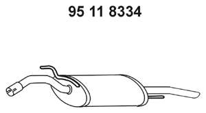 Глушитель выхлопных газов конечный