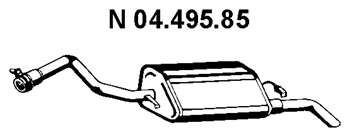 Глушитель выхлопных газов конечный