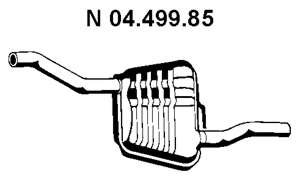Глушитель выхлопных газов конечный