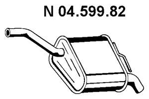 Глушитель выхлопных газов конечный