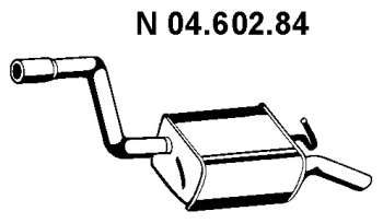 Глушитель выхлопных газов конечный
