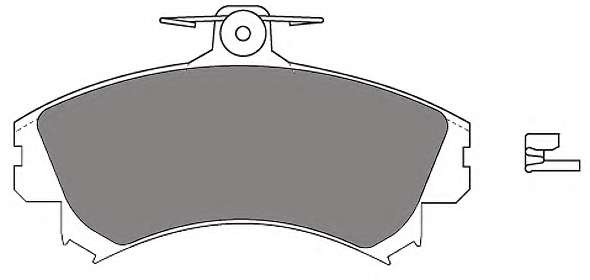 Комплект тормозных колодок, дисковый тормоз