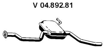 Предглушитель выхлопных газов