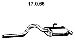 Глушитель выхлопных газов конечный