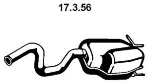 Глушитель выхлопных газов конечный