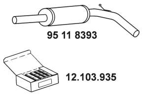 Предглушитель выхлопных газов